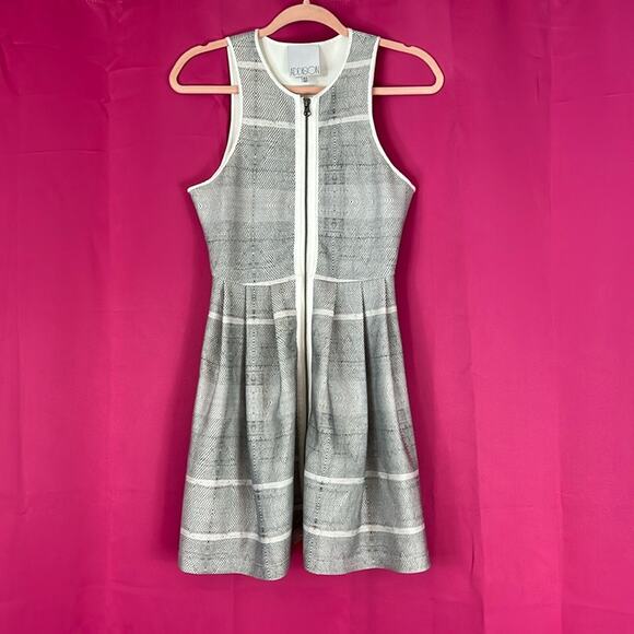 Addison sleeveless patterned zip front a line dress, size xs - Picture 1 of 11
